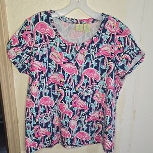 Caribbean Joe Flamingo Top NVTN 255